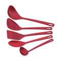 Jogo de Utensílios Tramontina Easy em Nylon Vermelho 5 Peças