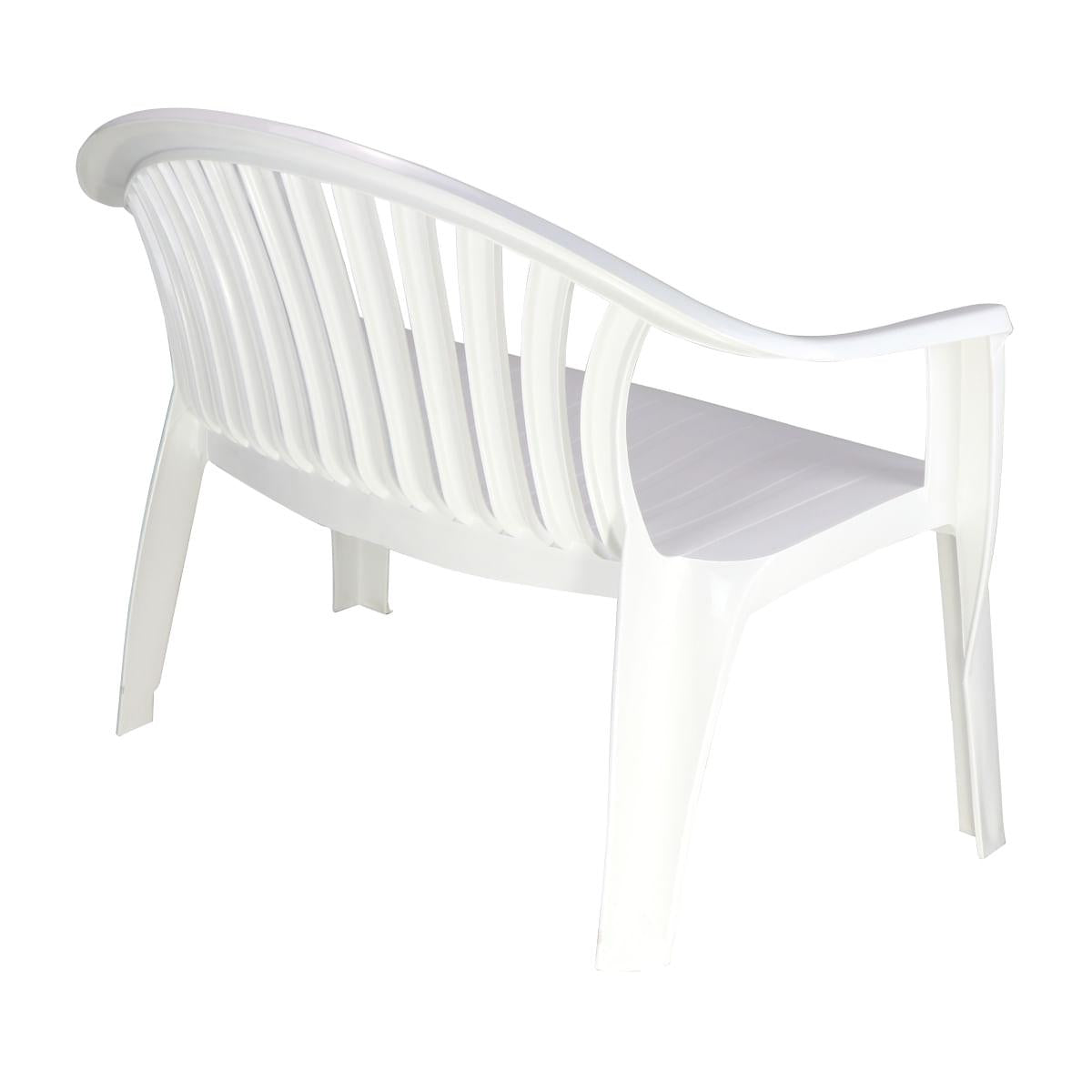 Banco Tramontina Leme 114 cm em Polipropileno Branco