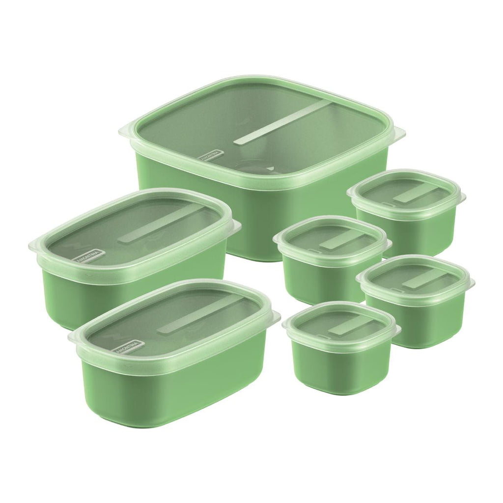 Jogo de Potes Tramontina MixColor em Polipropileno Verde Sálvia 7 Peças