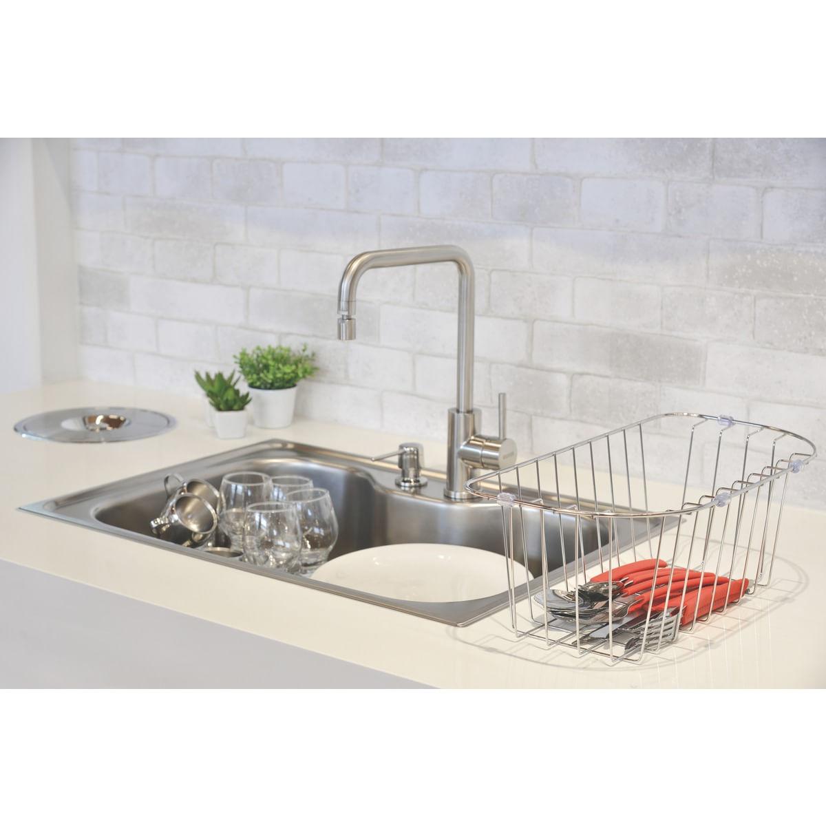 Cuba Tramontina Morgana Aço Inox Acetinado 69x49 cm com Misturador 93806162