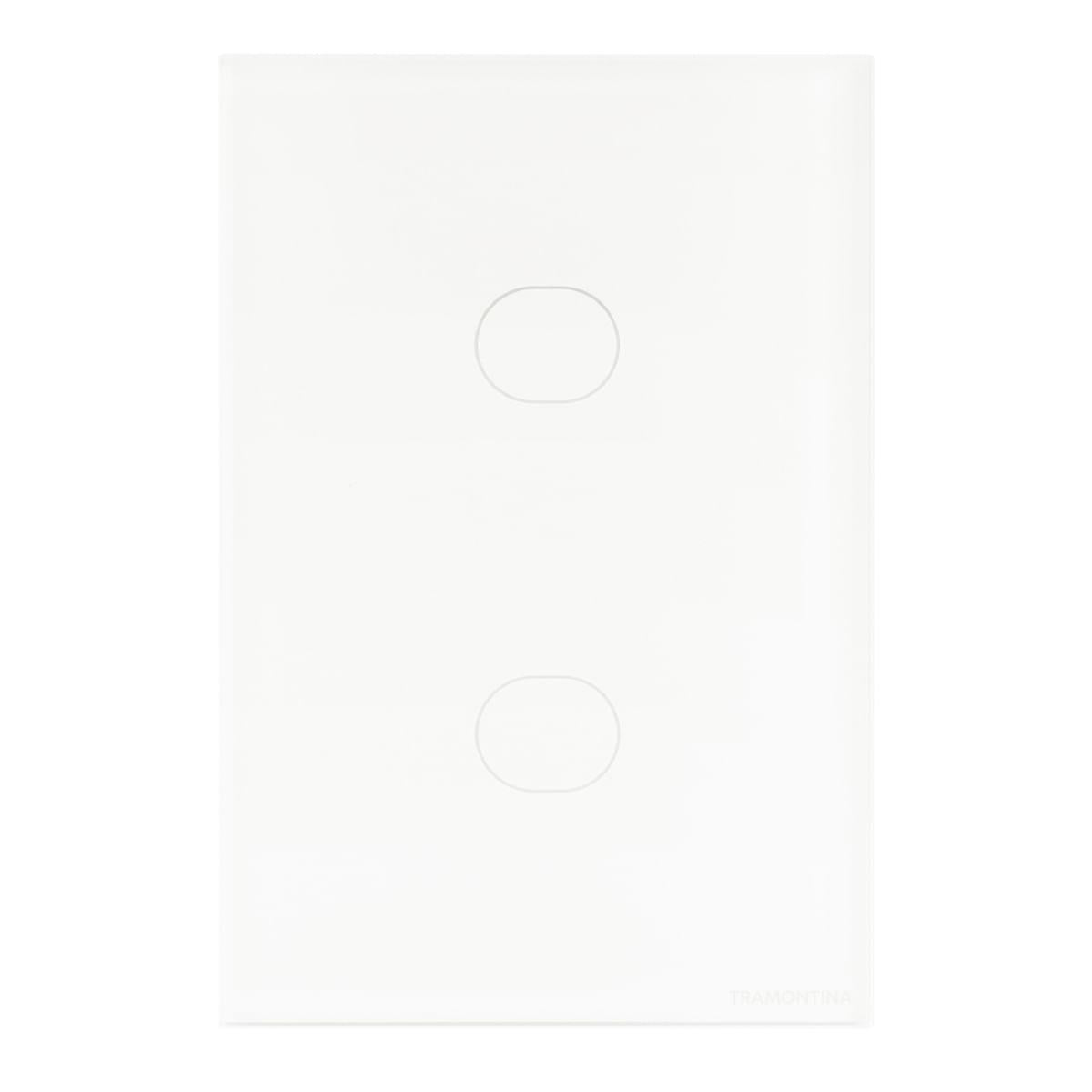 Interruptor Touch Wi-Fi Smart Tramontina Branco com 2 Canais