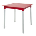 Mesa Tramontina Diana Vermelha 70 x 70 cm  em Polipropileno com Pernas de Alumínio