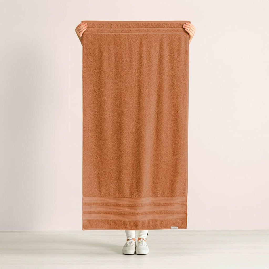 Toalha de Banho Karsten Fio Penteado Suprema avelã 70x140 cm