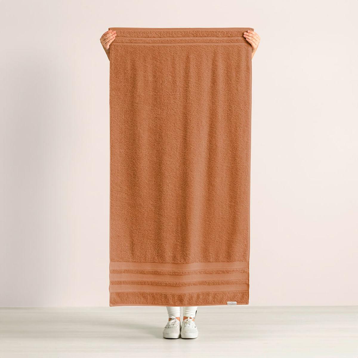 Toalha de Banho Karsten Fio Penteado Suprema avelã 70x140 cm