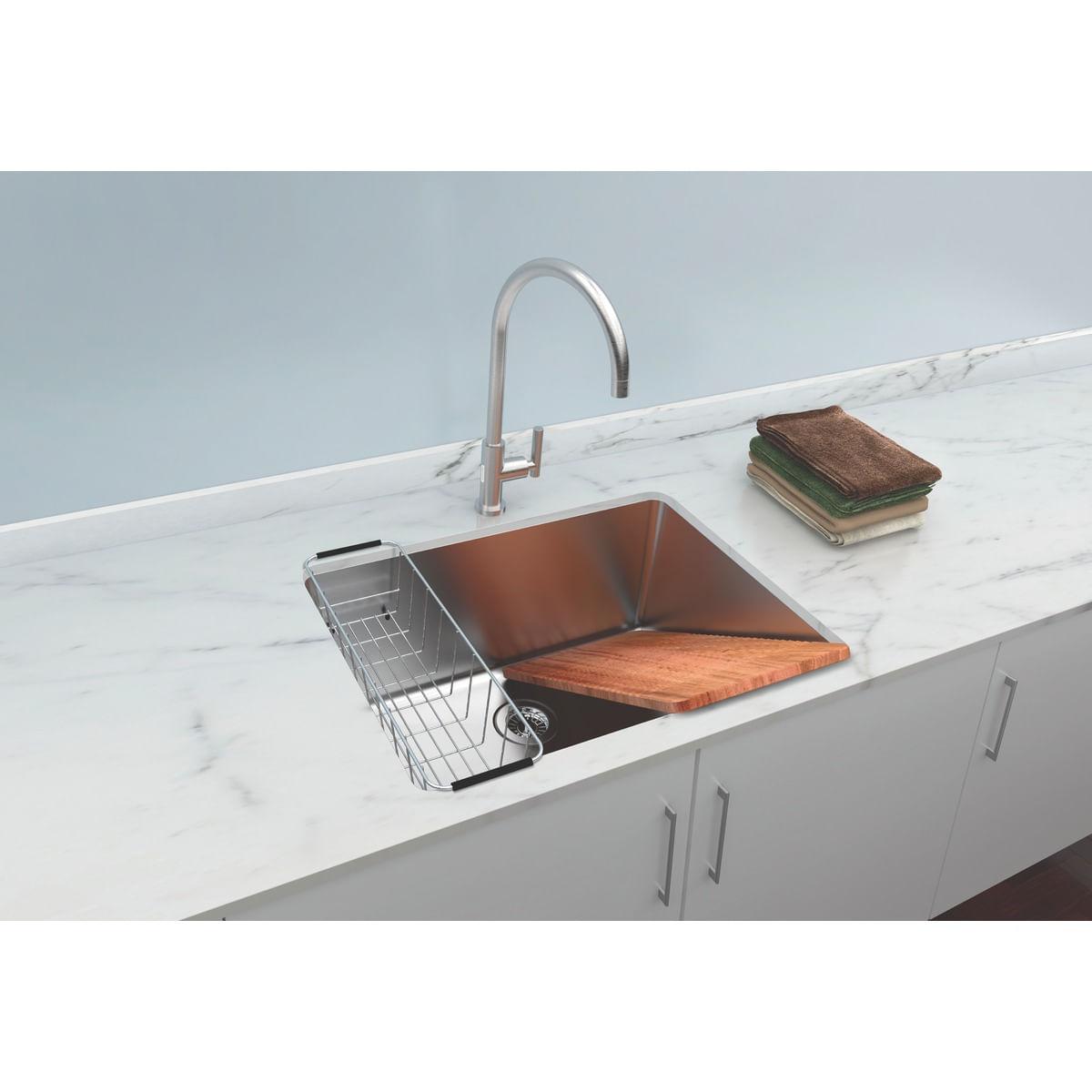 Tanque de Embutir Tramontina Jumbo 106 L em Aço Inox 70 x 50 cm