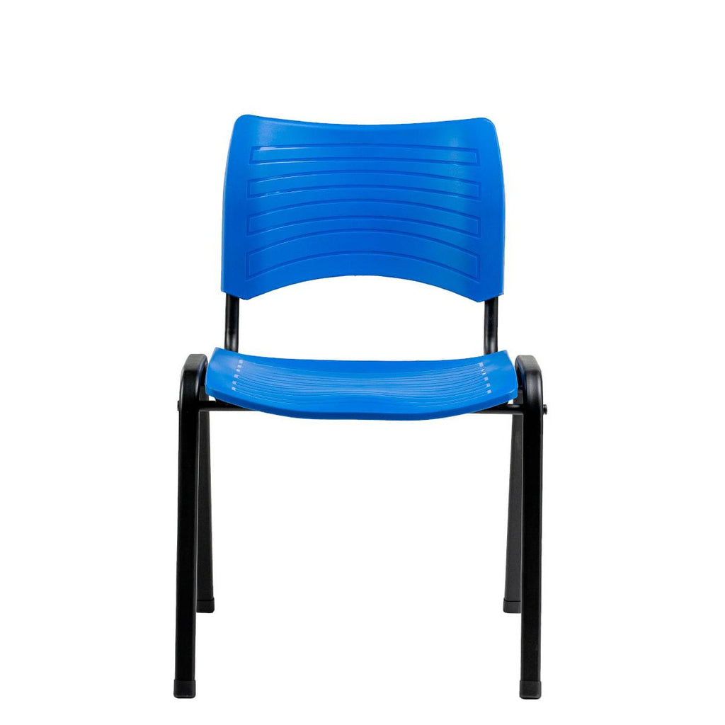 Cadeira Fit com Assento e Encosto em Polipropileno Azul Roal