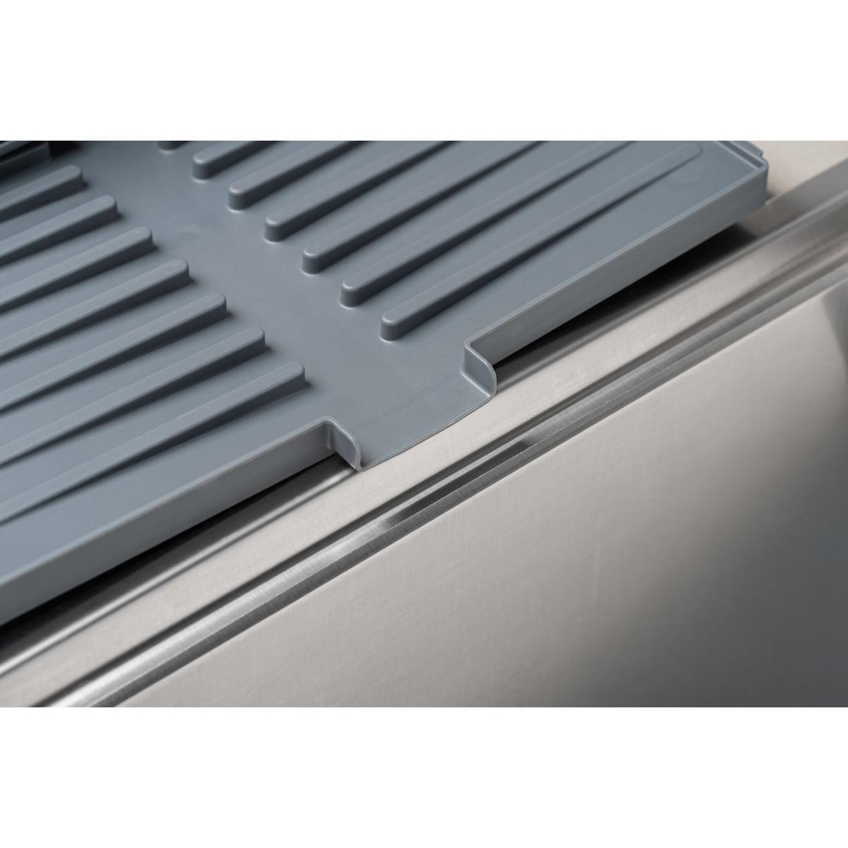 Escorredor de Louça Aço Inox e Polipropileno Grafite Marin