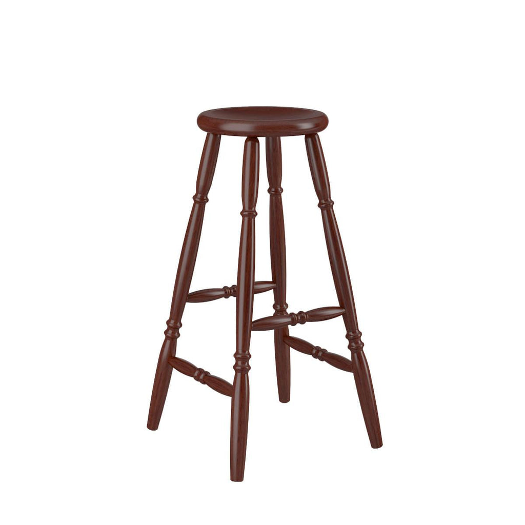 Banqueta Alta em Madeira 75cm Castanho Acetinado 170EA Piratini