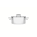 Caçarola Tramontina Brava Rasa Aço Inox com Tampa Plana 16 cm 1,4 L