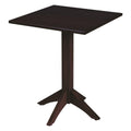 Mesa de Madeira Tramontina London Coluna Central Quadrada em Tauarí Tabaco 4 Lugares 60 cm