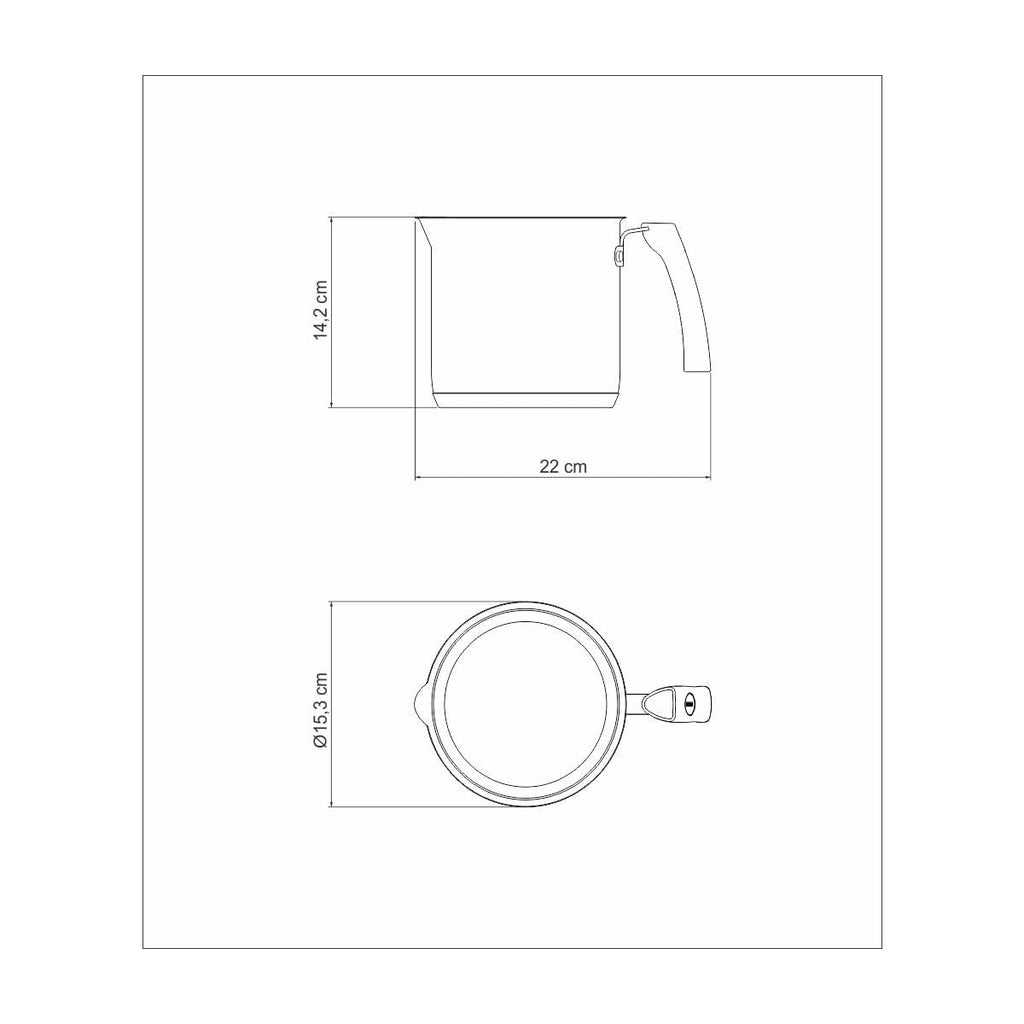 Fervedor Tramontina Solar Ceramic 14 cm 2 Litros em Aço Inox Interior em Cerâmica