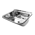 Tanque de Parede Docol 32 Litros em Aço Inox Alto Brilho 55x45 cm com Válvula