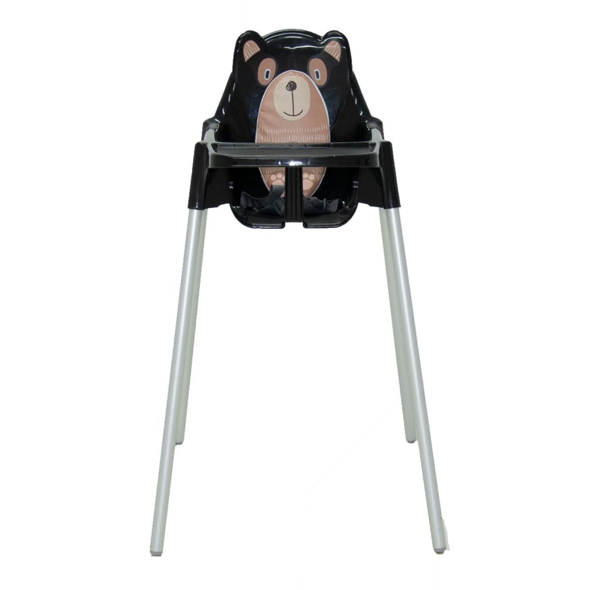 Cadeira para Refeição Infantil Tramontina Teddy em Polipropileno Preto