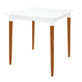 Mesa Tramontina Diana em Polipropileno Branco 70cm Pernas de Madeira