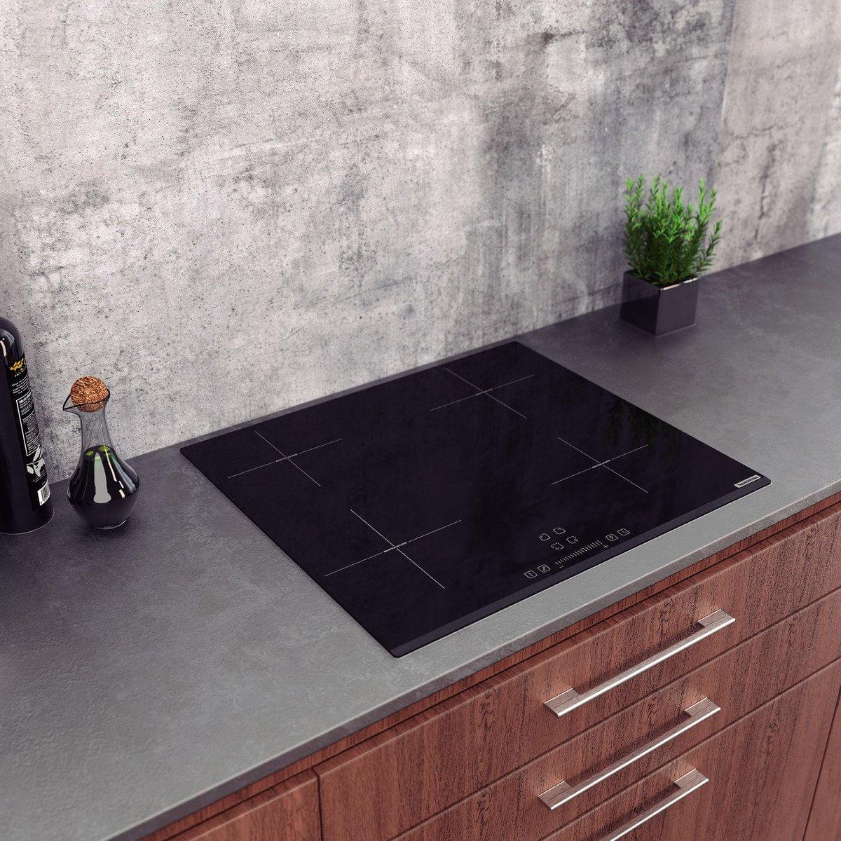Cooktop por Indução Tramontina Square Slider B 4EI 60 Vitrocerâmico com Comando Touch 220 V