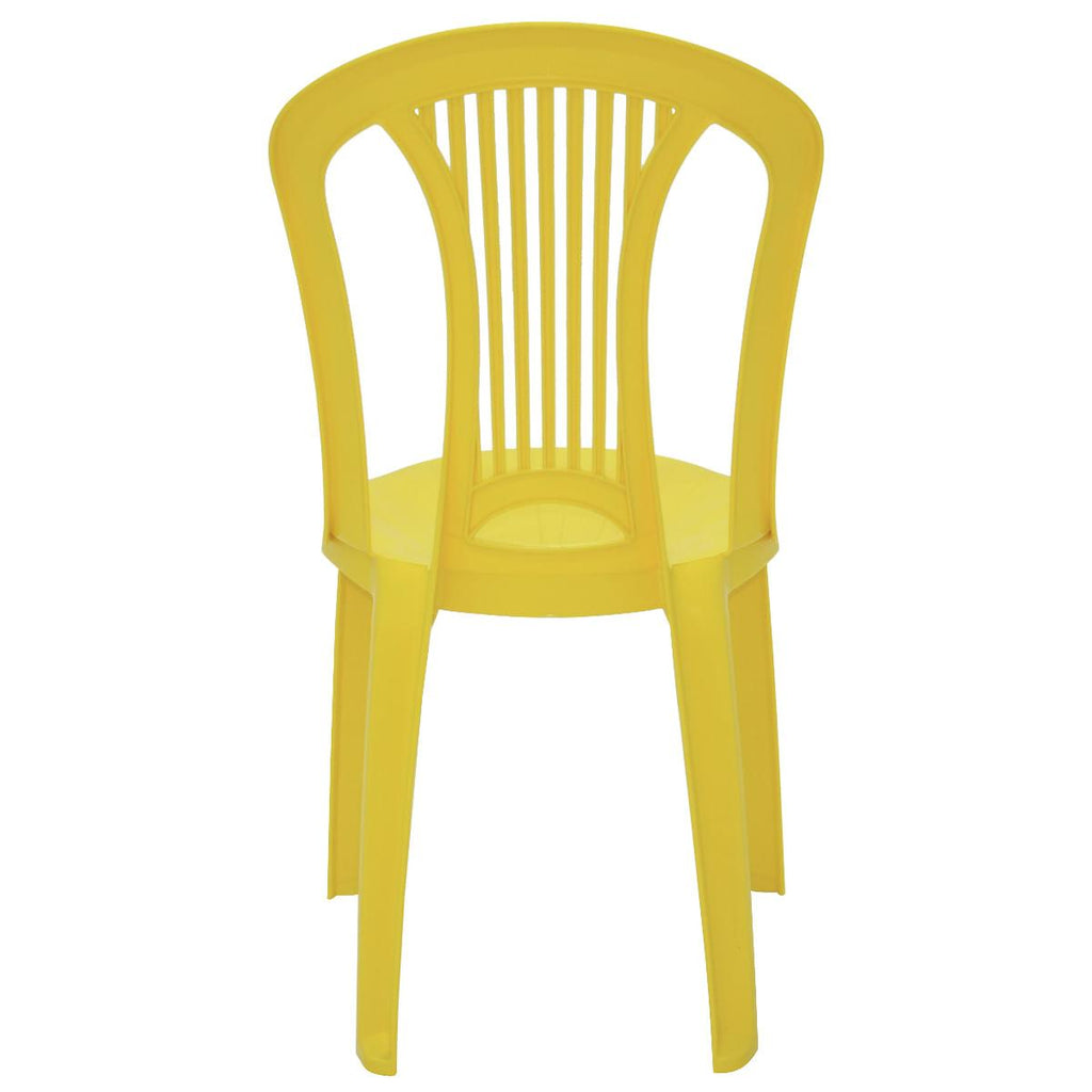 Cadeira Bistrô Tramontina Atlântida Basic em Polipropileno Amarelo