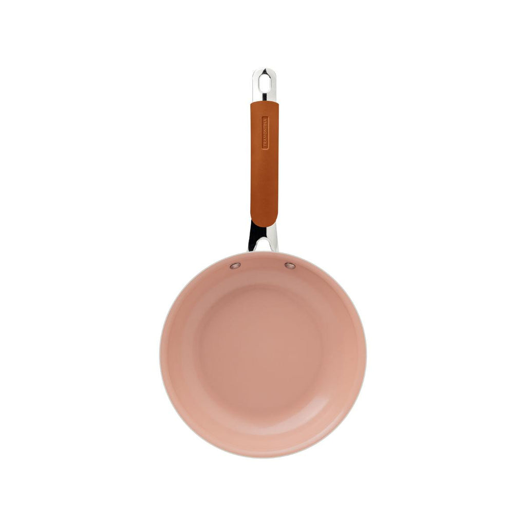 Frigideira Tramontina Romagna Aço Inox Cerâmico Marfim 20 cm 1 L