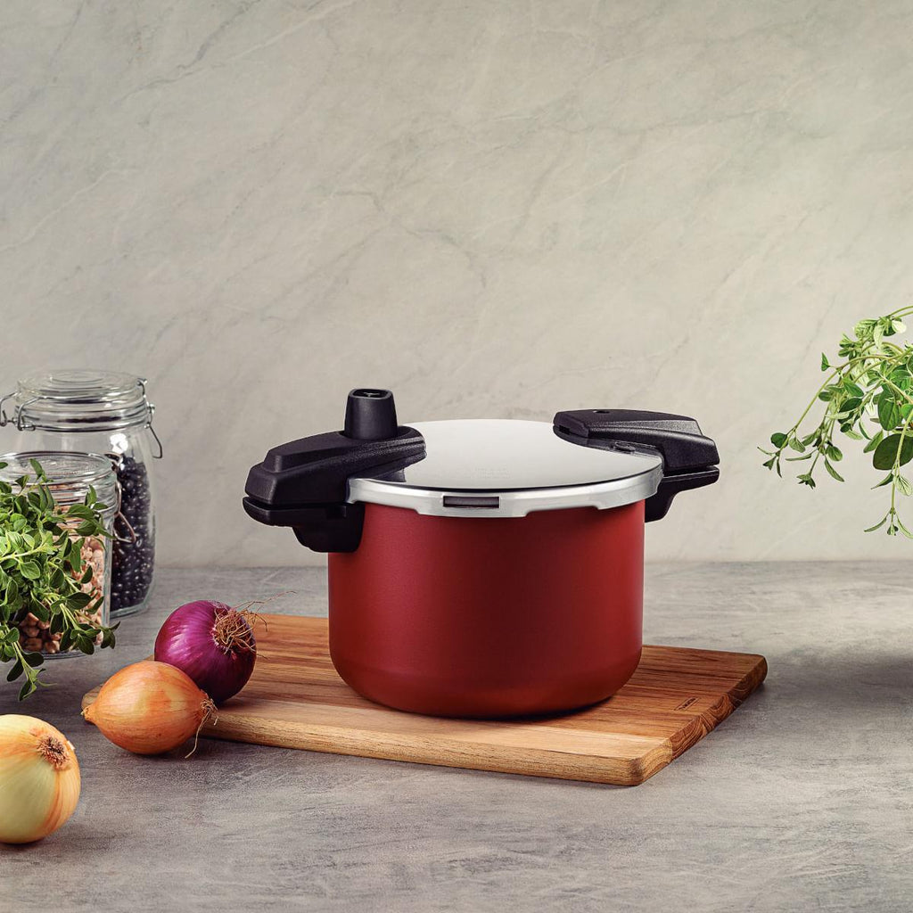 Panela de Pressão Tramontina Arizona em Alumínio Antiaderente Starflon Max Vermelho 20 cm 4,5 L