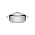Caçarola Tramontina Solar Rasa em Aço Inox Fundo Triplo com Tampa e Alças 20 cm 2,9 L
