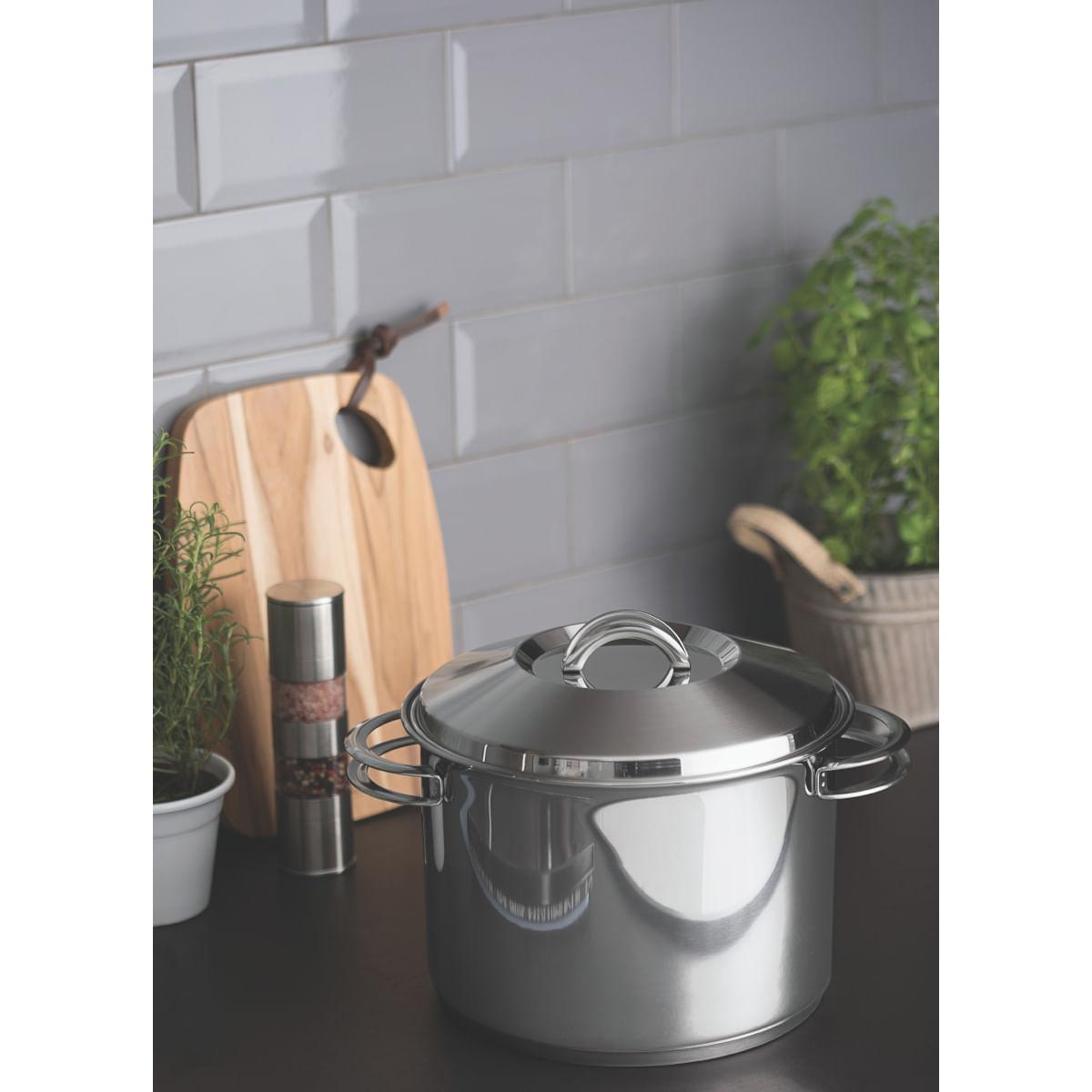 Caldeirão Tramontina Solar Aço Inox 20 cm 4,6 Litros