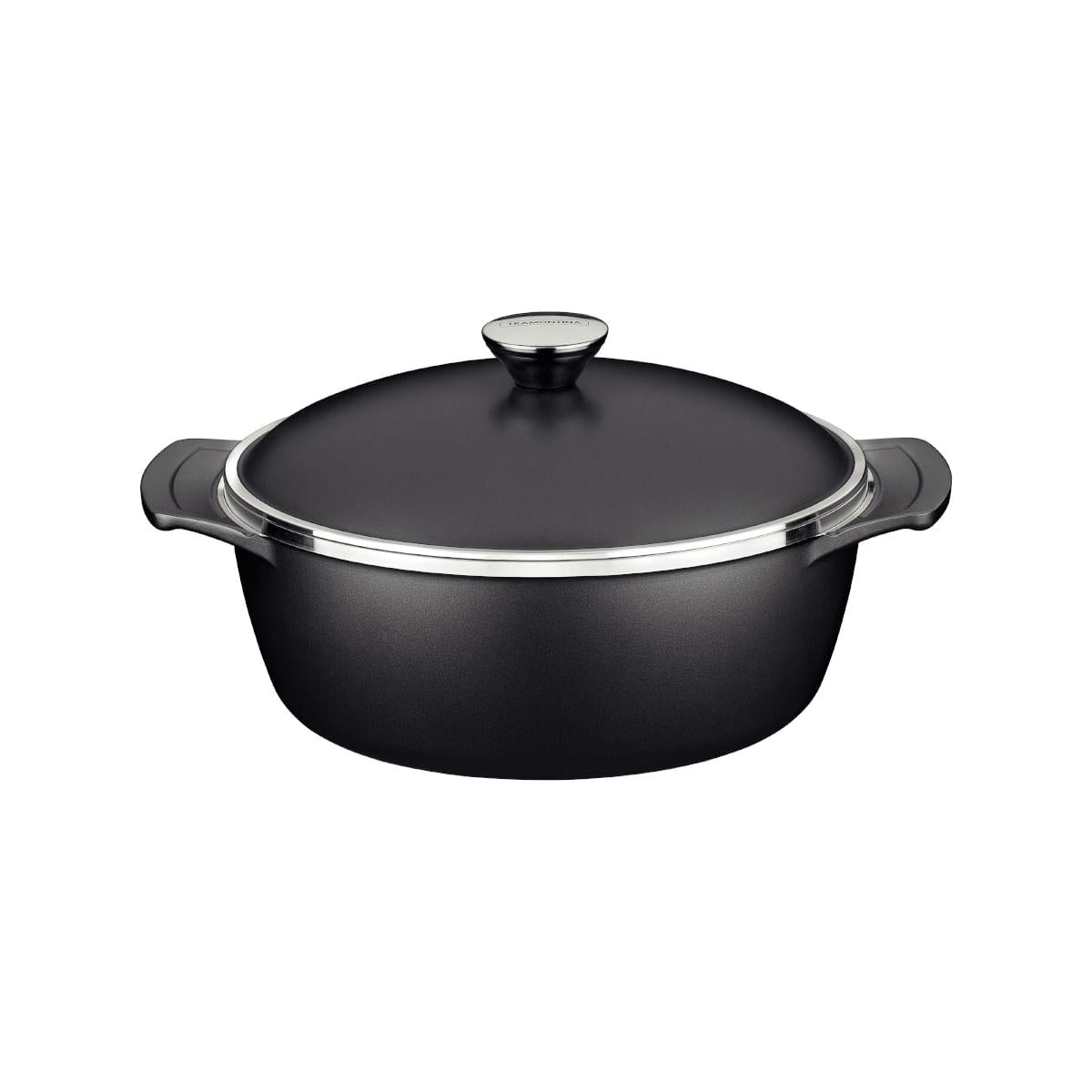 Caçarola Tramontina Lyon em Alumínio Starflon 24 cm 3,7 Litros Preto