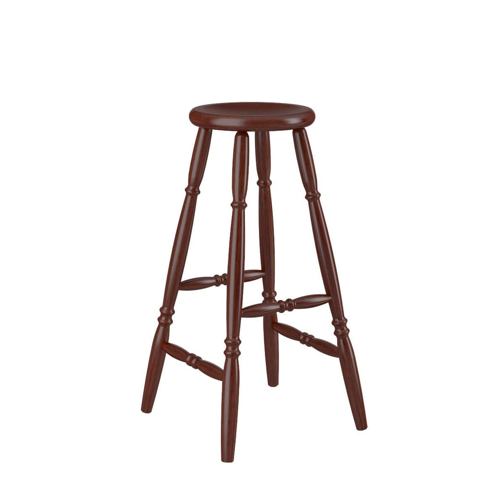 Banqueta Alta em Madeira 75cm Castanho Acetinado 170EA Piratini