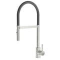 Misturador Monocomando Versatile Black em Aço Inox com Mangueira de Silicone Preto