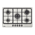 Cooktop a Gás Tramontina Penta FF 5GX Tri 75 em Aço Inox e Trempes em Ferro Fundido 5 Queimadores