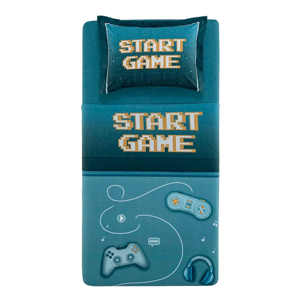 Jogo de Cama Infantil Solteiro Karsten 200 Fios Algodão Game