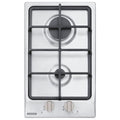 Cooktop a Gás Tramontina Dominó 2GX HE Safestop 30 em Aço Inox e Trempes em Ferro Fundido