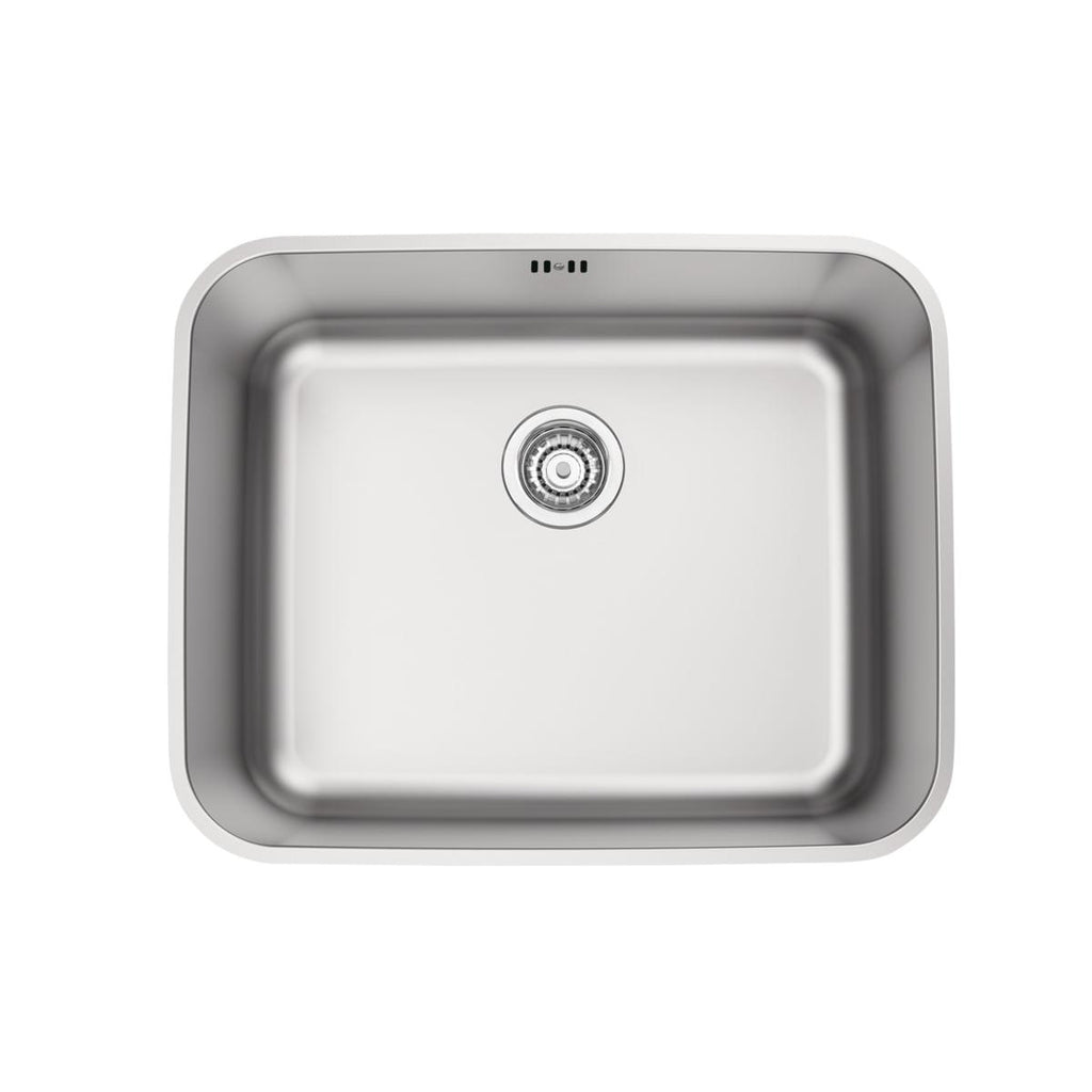 Cuba de Embutir Tramontina 50 x 40 cm Dora 50 BL em Aço Inox Acetinado com Válvula e Escape