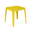 Mesa Plástica Empilhável Bar Amarela 70x70x71 cm Pisani