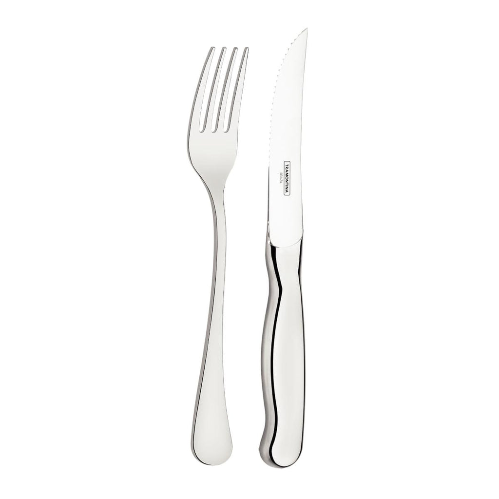Jogo para Churrasco Tramontina Zurique em Aço Inox Facas Jumbo 12 Peças