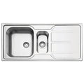 Cuba de Sobrepor Tramontina Marea 1 Cuba e Auxiliar em Aço Inox Acetinado 100 x 50 cm