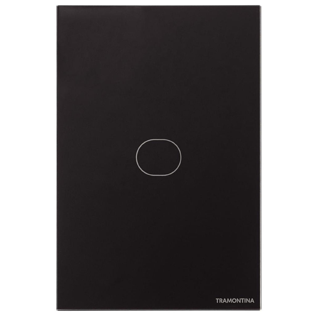 Interruptor Touch Wi-Fi Smart Tramontina Preto com 1 Canal