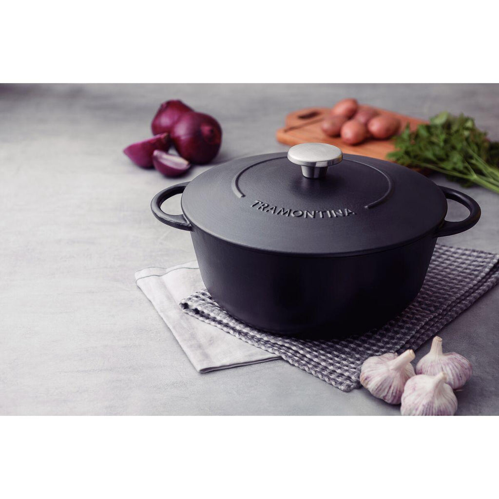 Caçarola Tramontina Trento em Ferro Esmaltado Antiaderente Starflon Excellent 28 cm 6 L