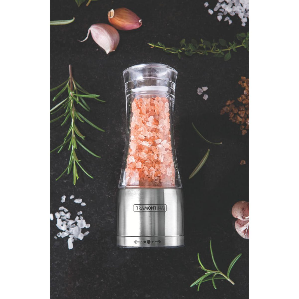 Moedor Tramontina para Sal ou Pimenta em Acrílico e Aço Inox com Moinho em Cerâmica