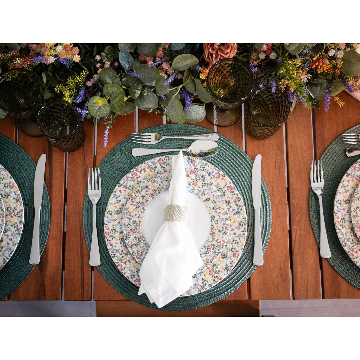 Aparelho de Jantar Tramontina Dalina Porcelana Decorada 20 Peças