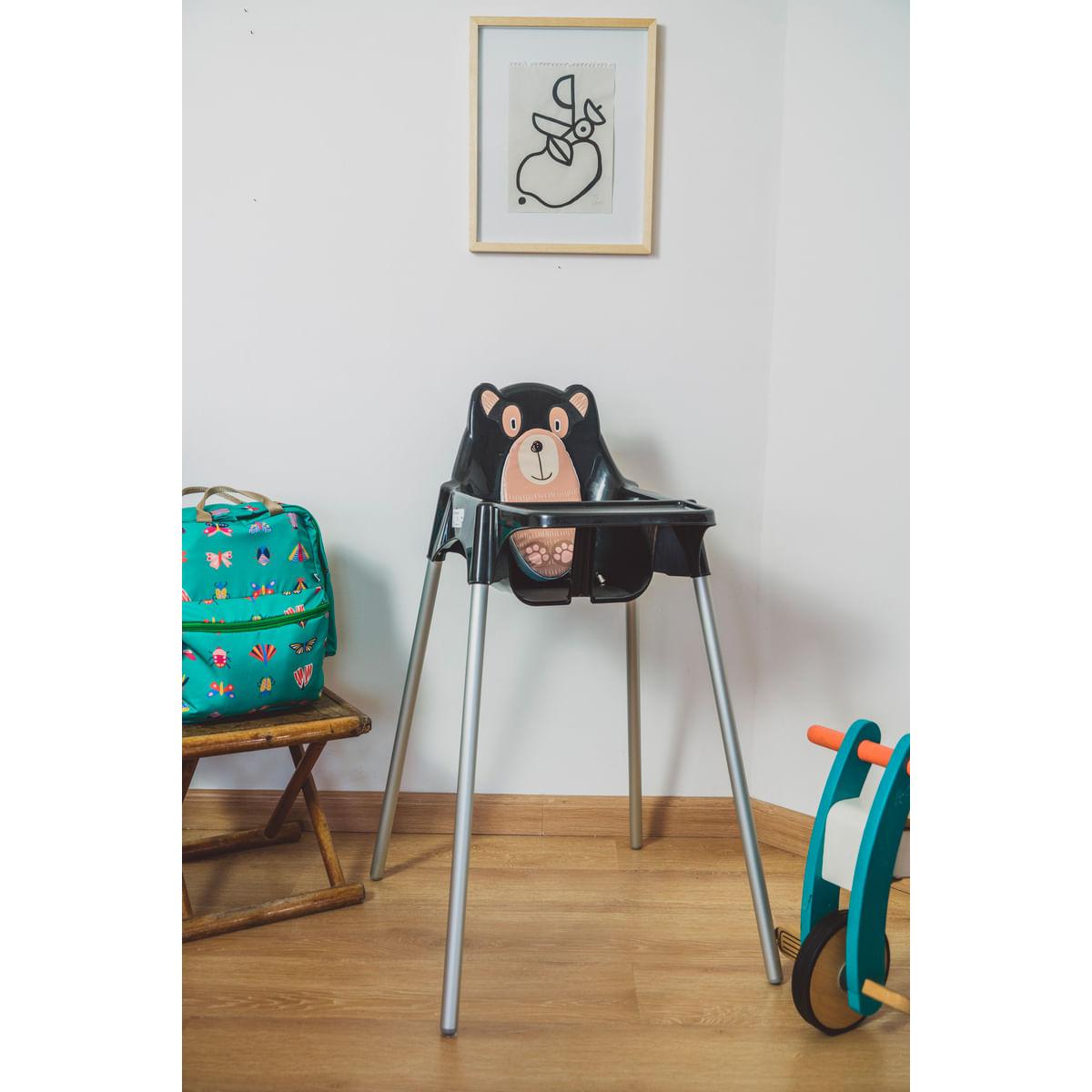 Cadeira para Refeição Infantil Tramontina Teddy em Polipropileno Preto