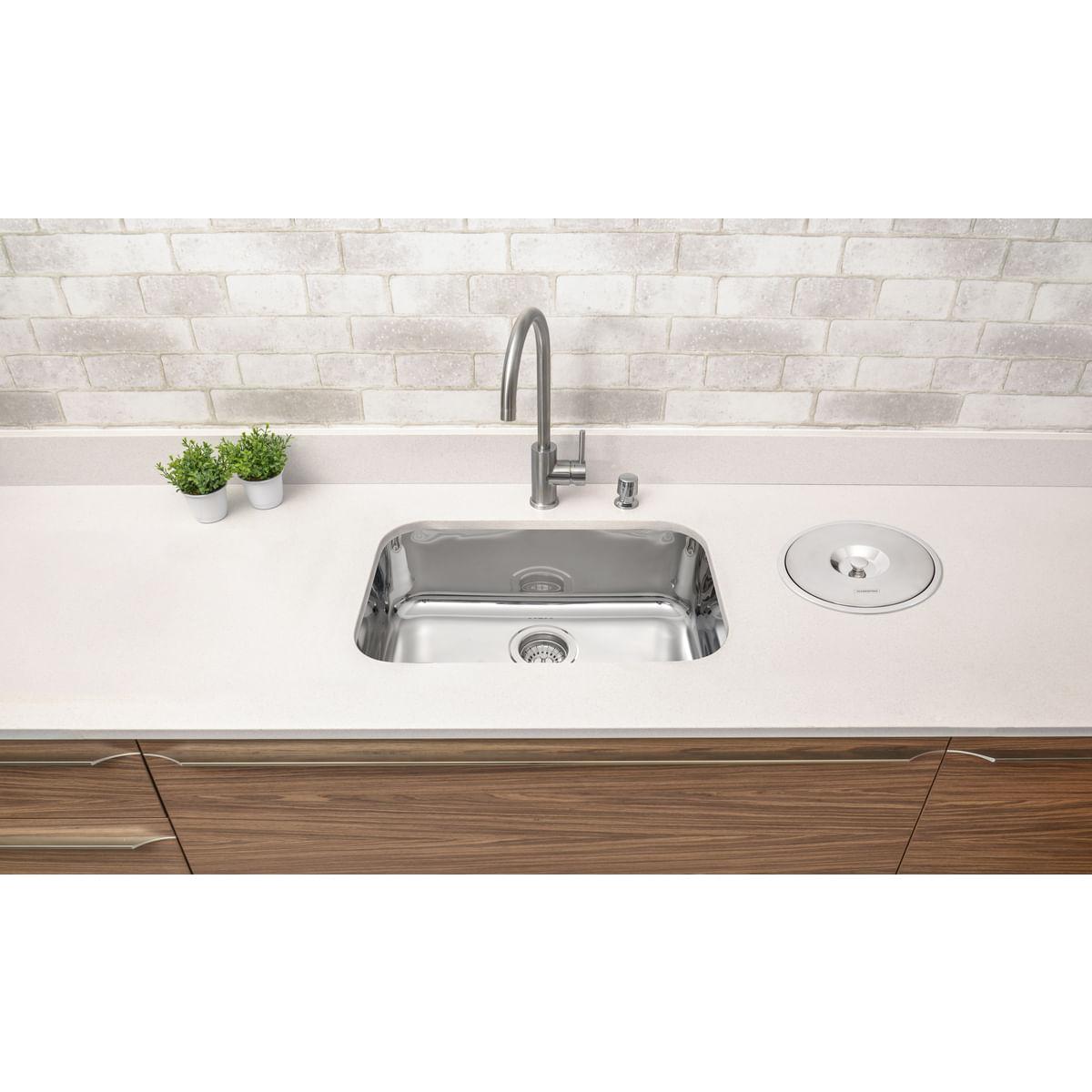 Cuba n.2 Tramontina Lavínia Prime em Aço Inox Alto Brilho 56 x 34 x 17 cm com Válvula 94024207