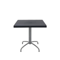 Mesa Quadrada Tramontina Gama 79 x 77 cm em Polipropileno Grafite com Base em Aço Carbono