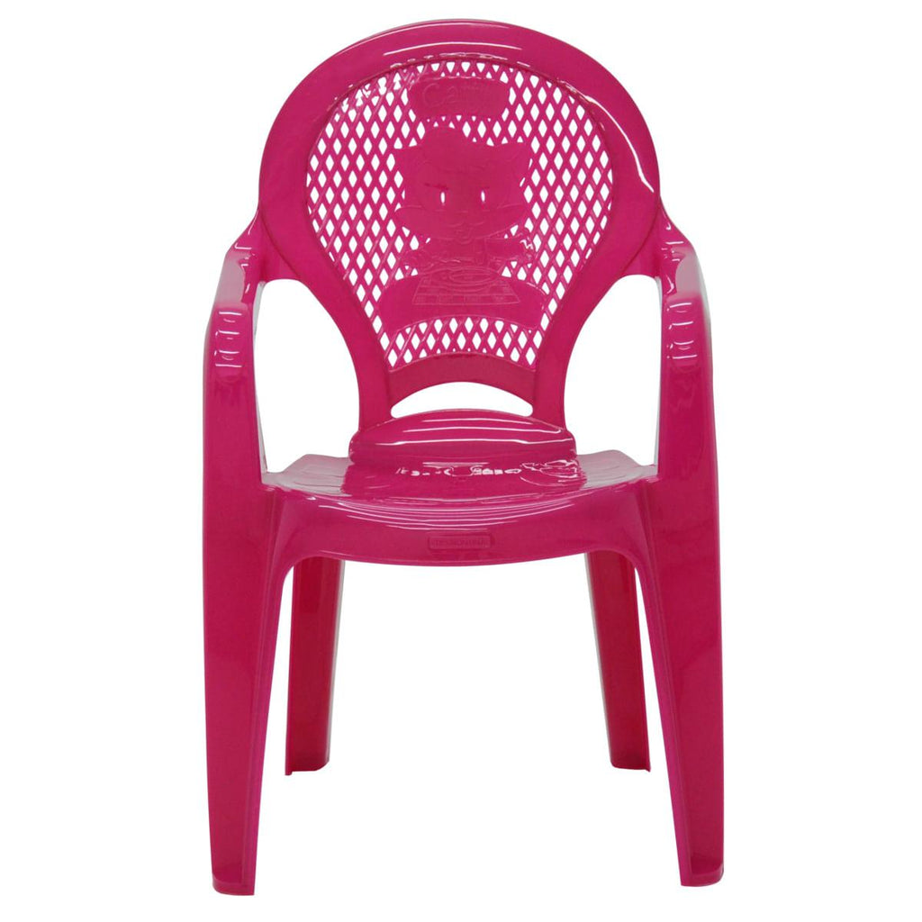Cadeira Infantil Tramontina Catty Estampada em Polipropileno Rosa