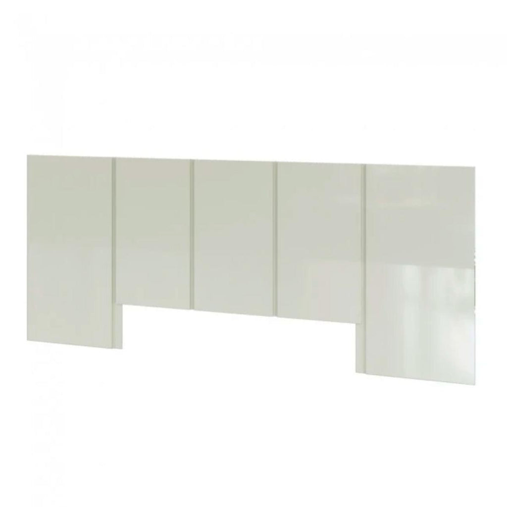 Cabeceira Queen em MDF 280 x 118 cm Lisa Off White Dalla Costa