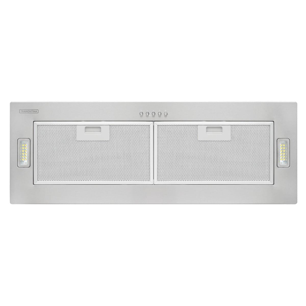 Coifa de Embutir Tramontina Incasso Retangular em Aço Inox 75 cm 220 V