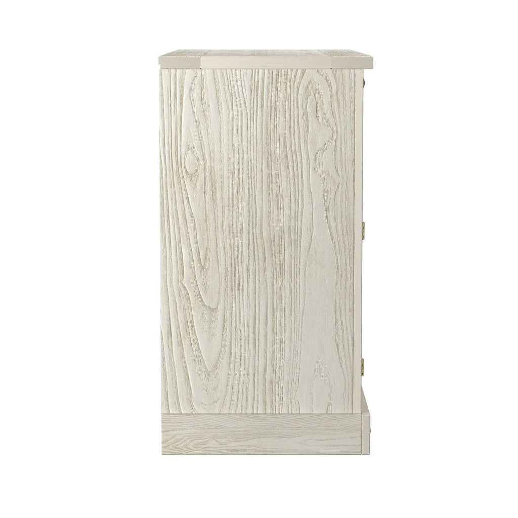 Aparador Buffet em Madeira 2 Portas 2 Gavetas 104 cm Patina Branca Elliottiis