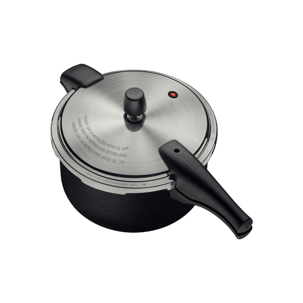 Panela de Pressão Tramontina Vancouver Effect em Alumínio Antiaderente Starflon Max Preto 24 cm 6 L