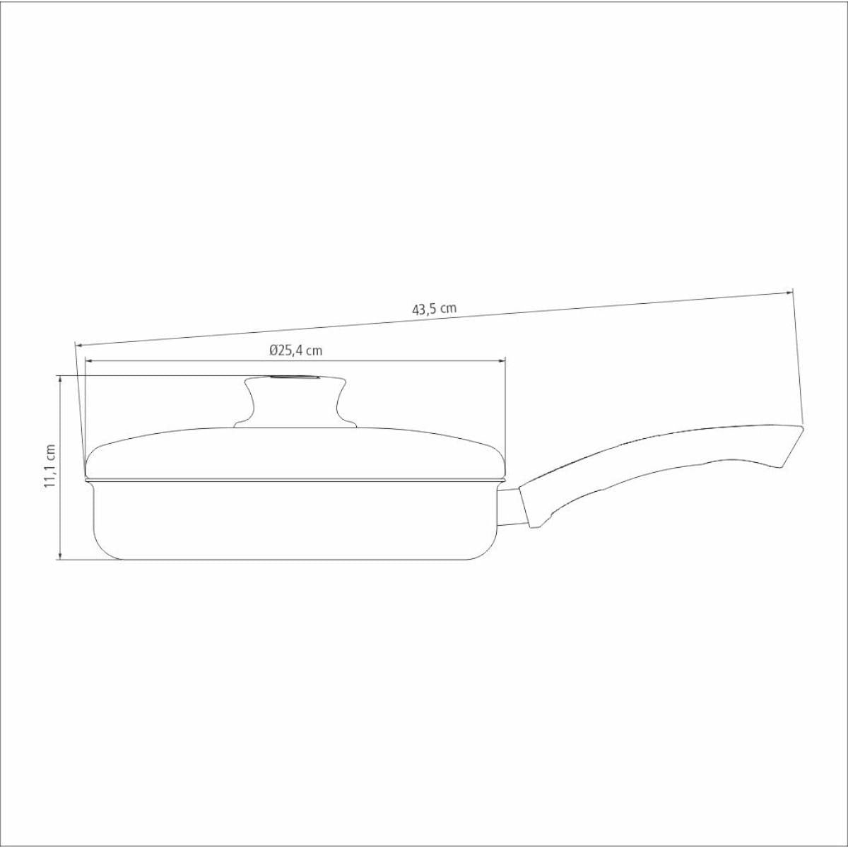 Frigideira Reta Tramontina My Lovely Kitchenm Alumínio Vermelho Starflon Max 24 cm 2 L