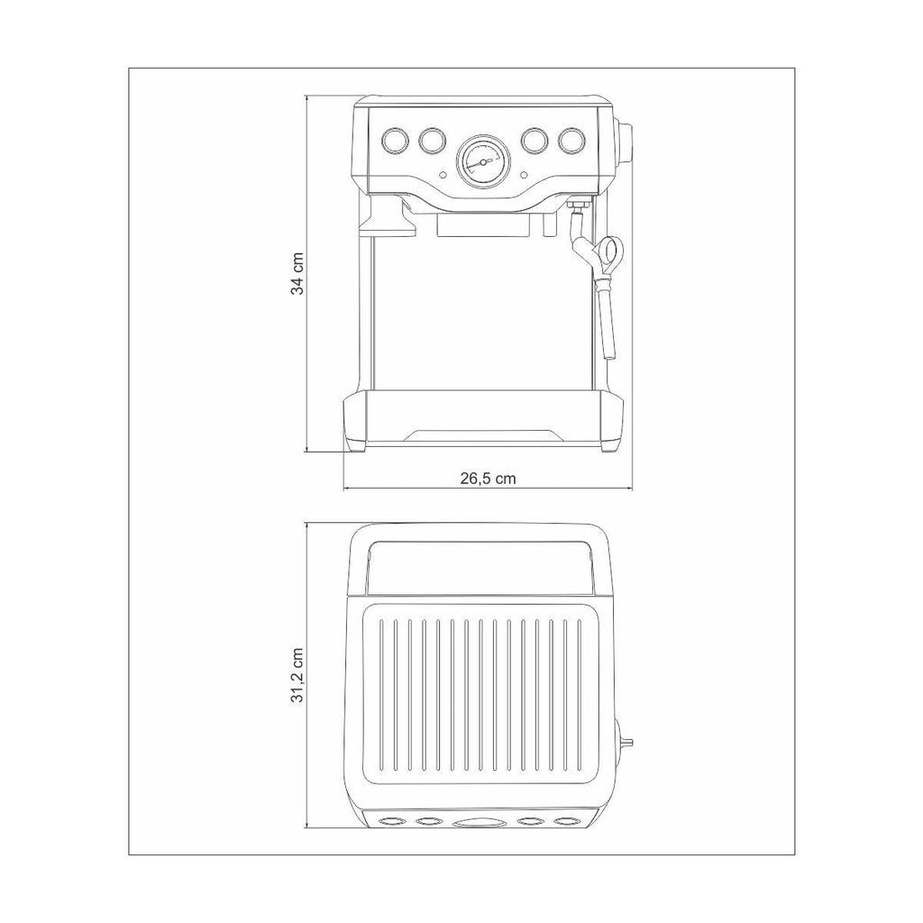 Cafeteira Elétrica Tramontina by Breville Express em Aço Inox 1,8 L 220 V